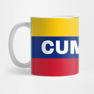 Cumana City in Venezuelan Flag Colors Mug